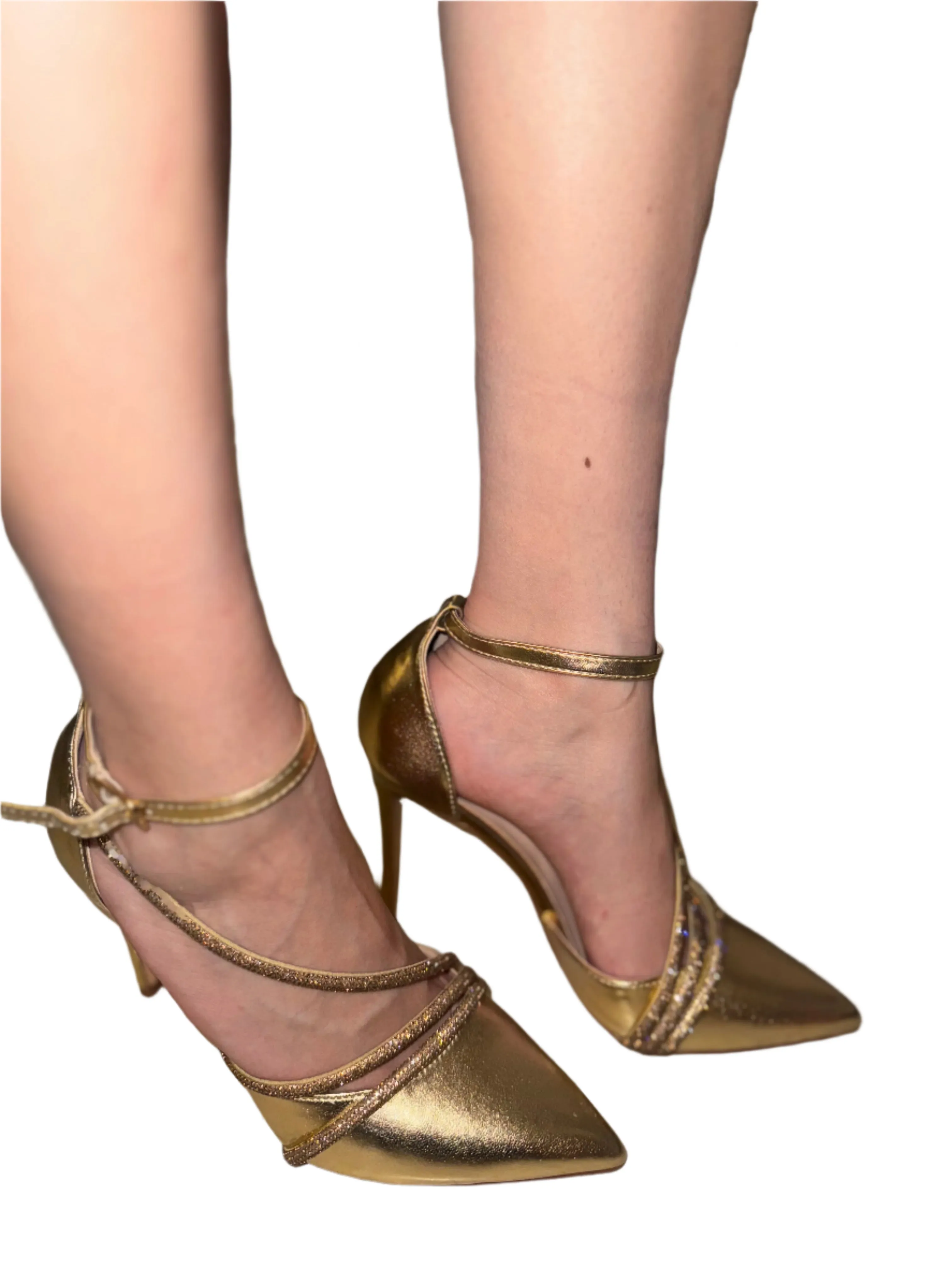 POINTED TOE STILETTO PUMP WITH RHINESTONES PANSY-3