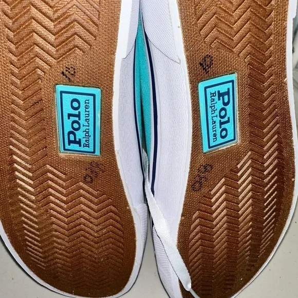 Polo Ralph Lauren Tiffany Turquoise Blue Keaton Canvas Lace Up Sneaker Sz 10
