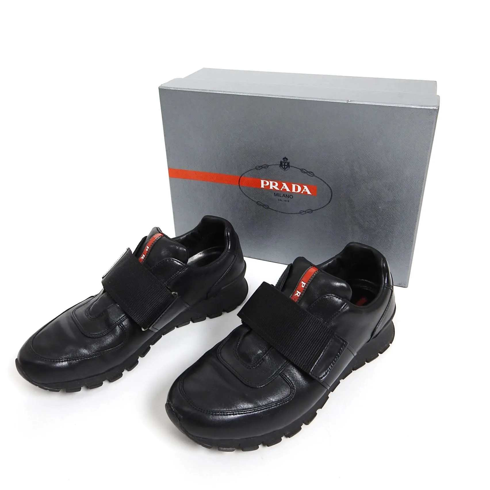 Prada Velcro Sneaker Black UK 7.5