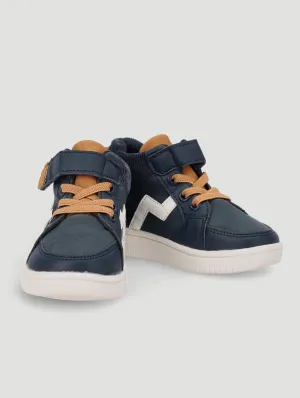 Pre-Boys Velcro Hi-Top - Navy