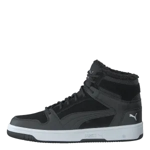 Puma Rebound Layup Fur Sd Jr Puma Black-puma White