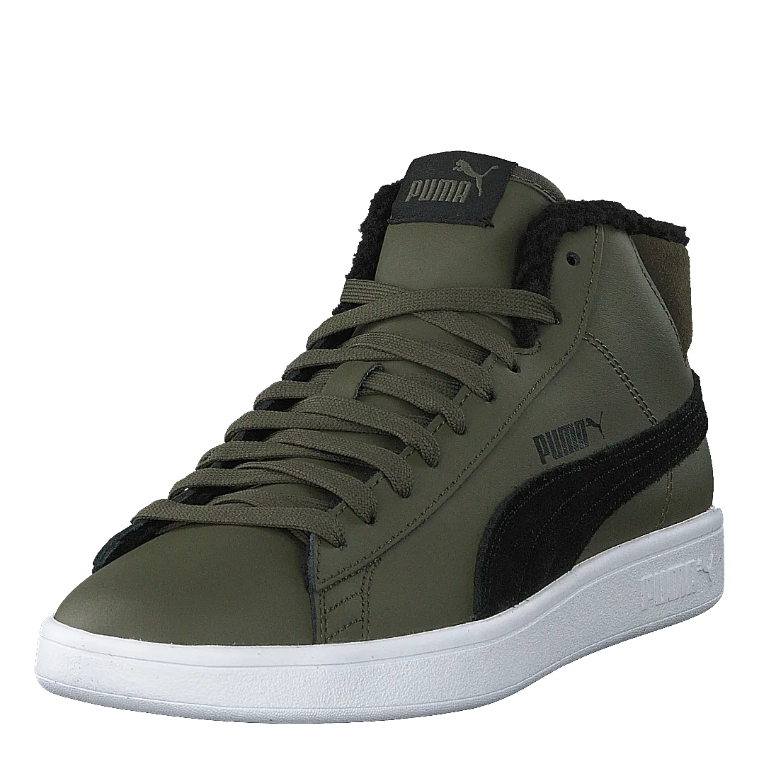 Puma Smash V2 Mid Wtr L Forest Night-puma Black