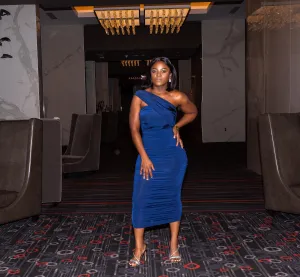 Queen One Shoulder Midi Dress