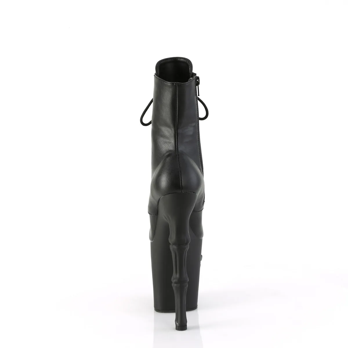RAPTURE-1020  Black Faux Leather/Black Matte