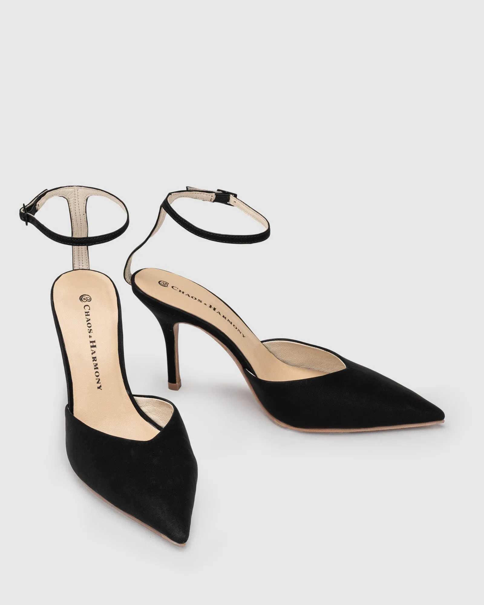 Revere Heel - Black Nubuck