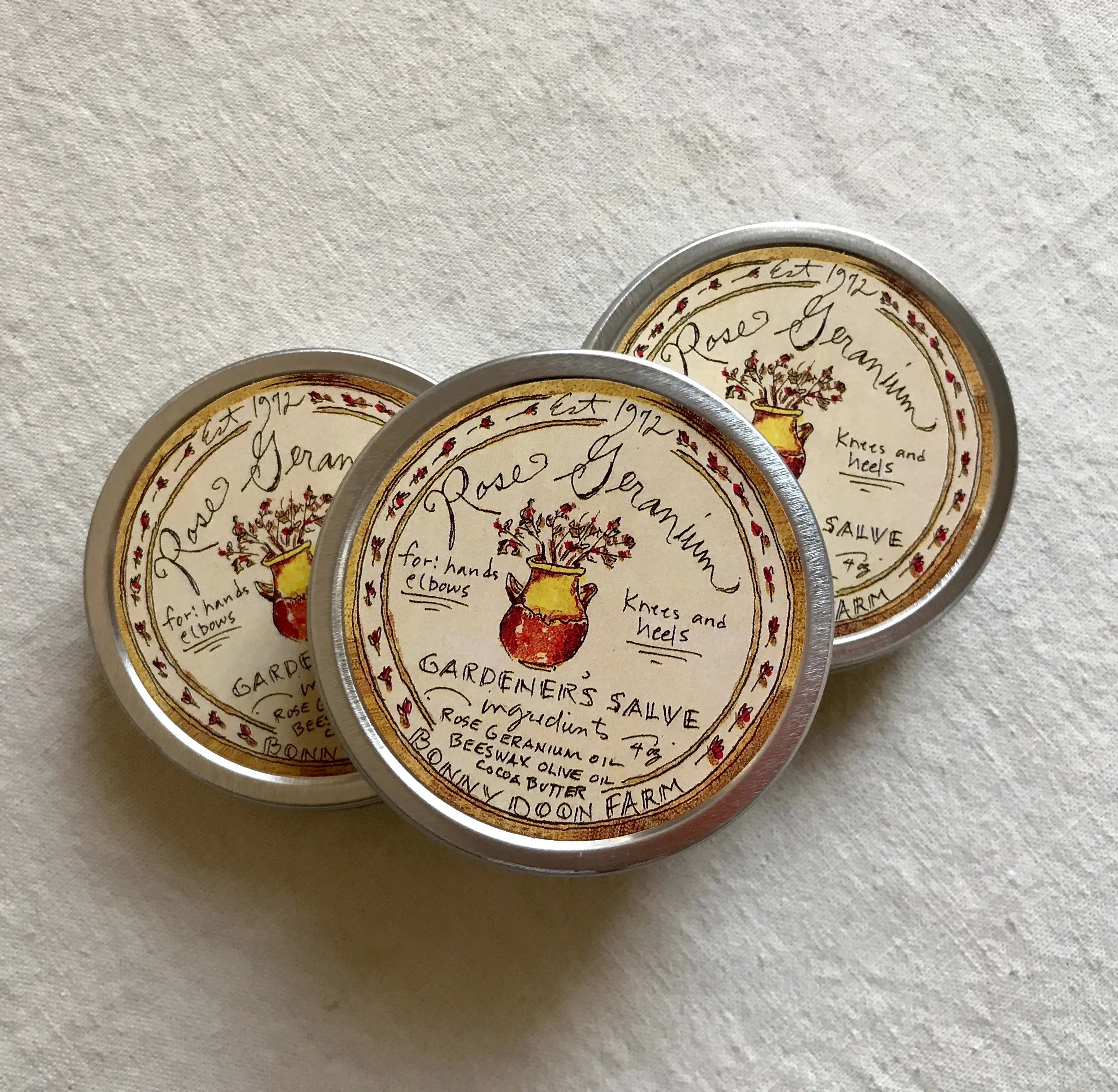 Rose geranium gardener's salve