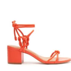 SCHUTZ Evereve New in Box Binky Mid Strappy Heel Sandal in Orange Size 10