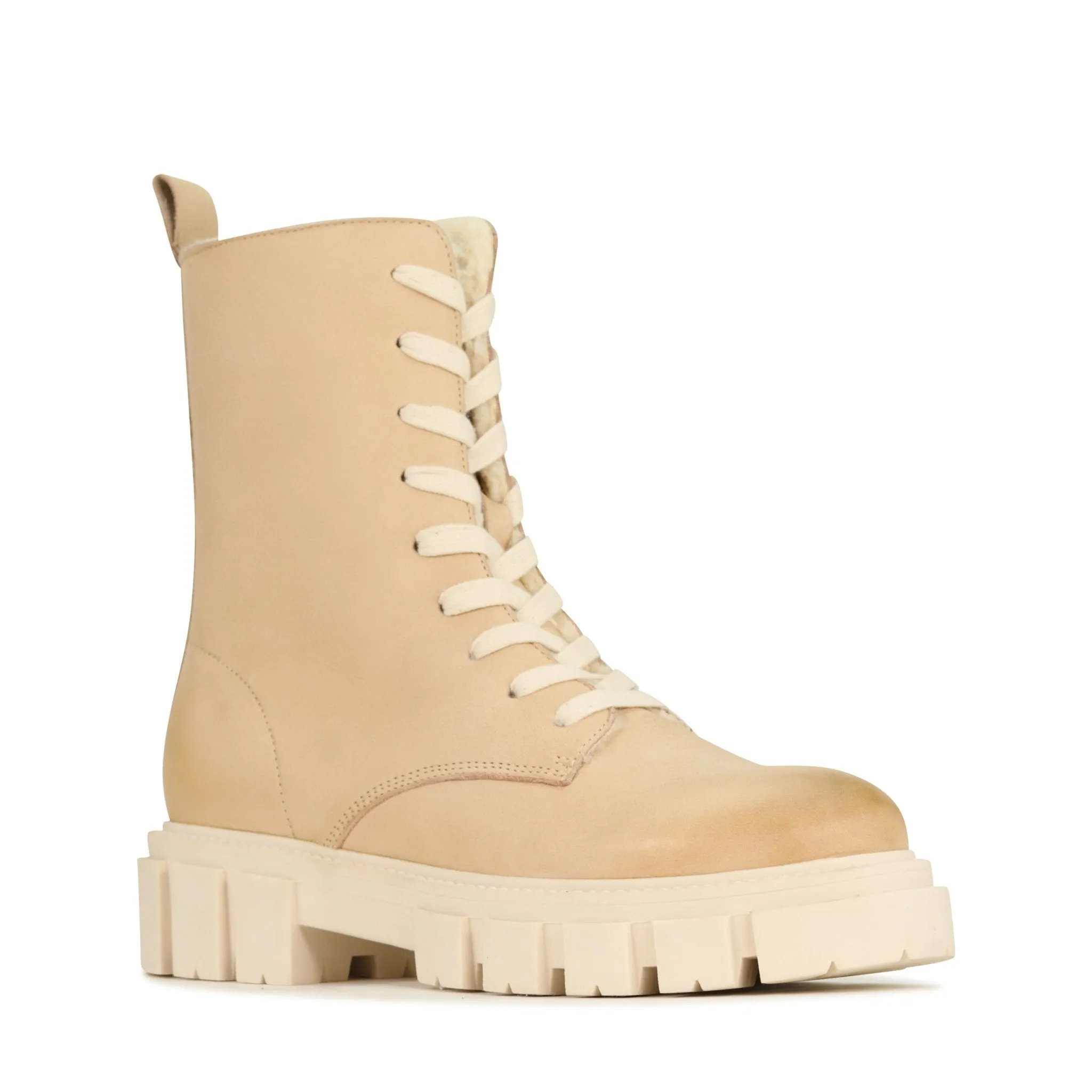 SHEAR LEATHER MID BOOTS