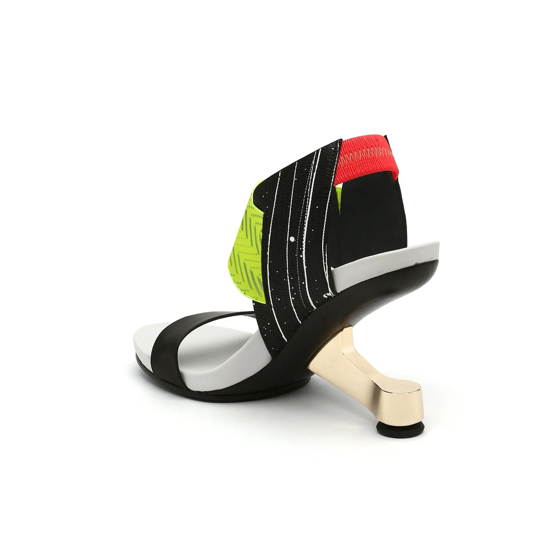 Signature Ankle-Strap Elevator High Heel Open Toe Sandals