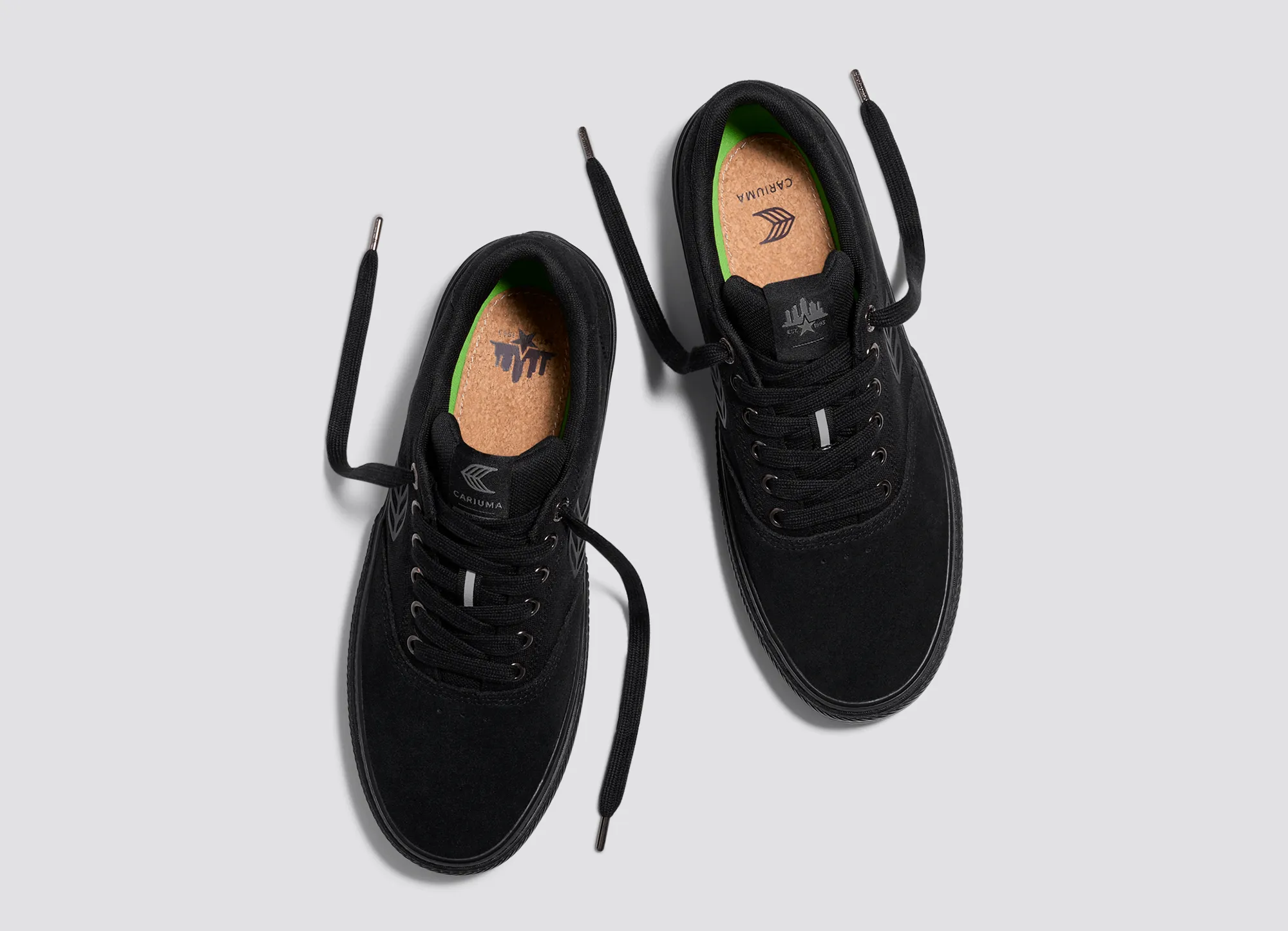 Skatepark of Tampa NAIOCA PRO All Black Suede and Canvas Black Logo Sneaker Men