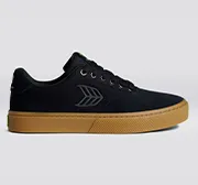 Skatepark of Tampa NAIOCA PRO Gum Black Suede and Canvas Black Logo Sneaker Men