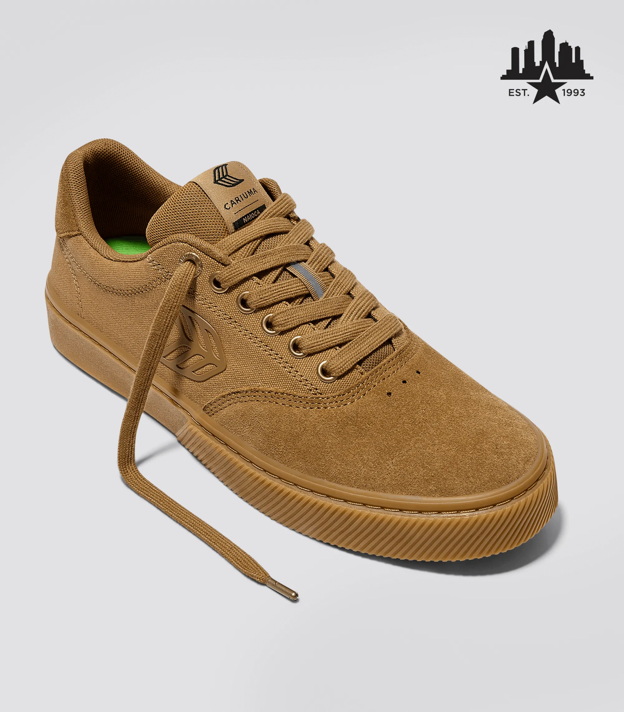 Skatepark of Tampa NAIOCA PRO Gum Camel Suede and Canvas Camel Logo Sneaker Women