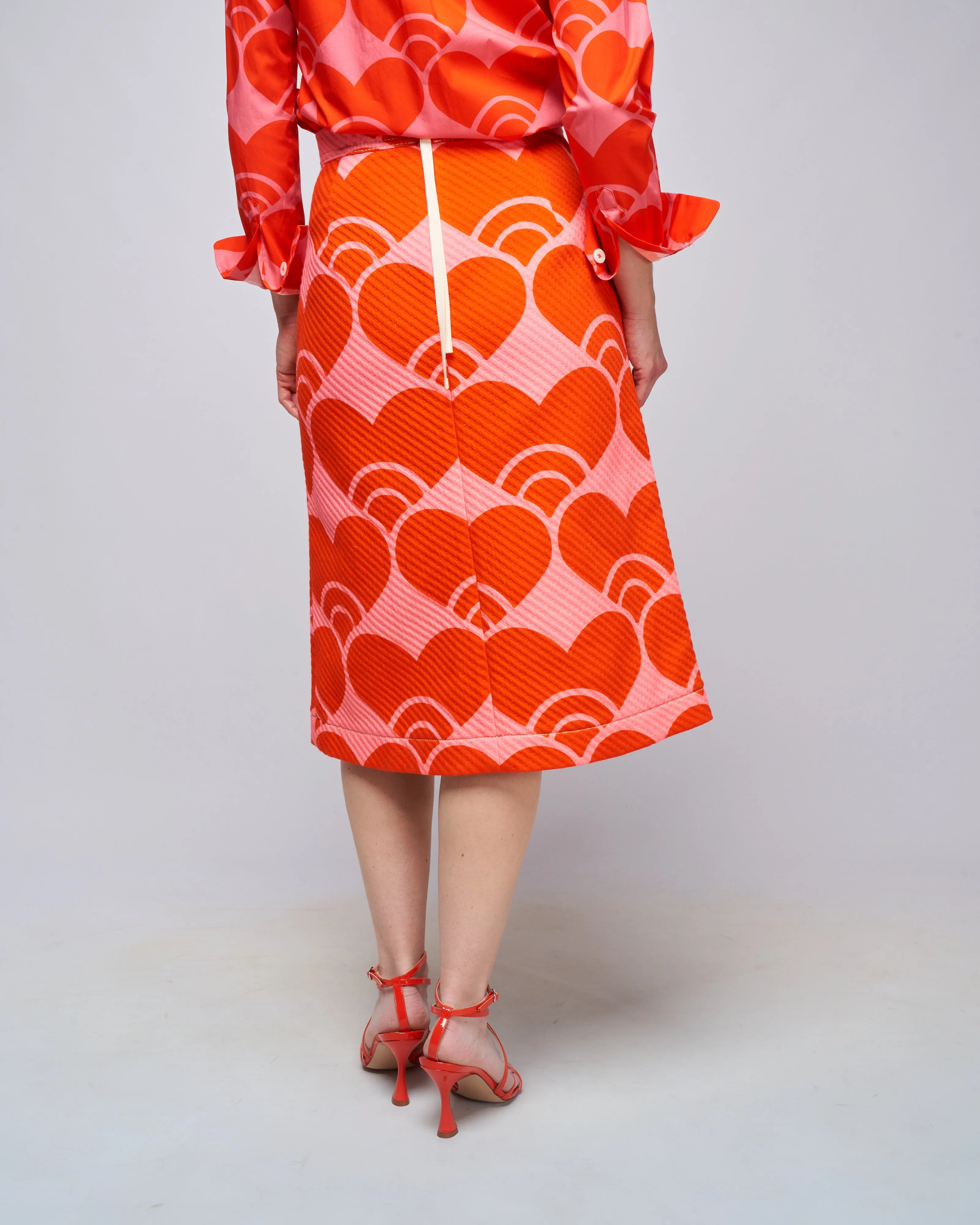 skirt - persimmon