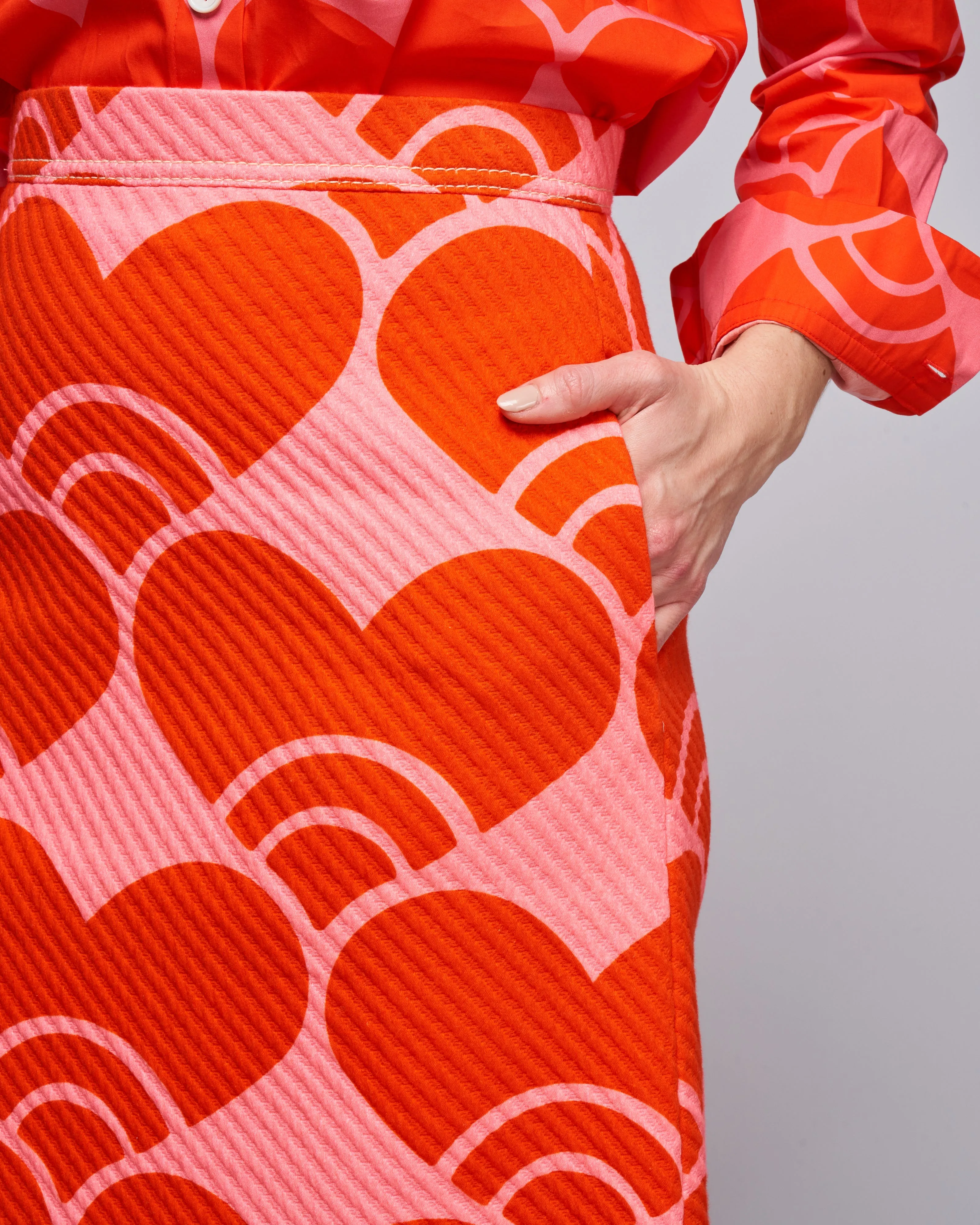 skirt - persimmon