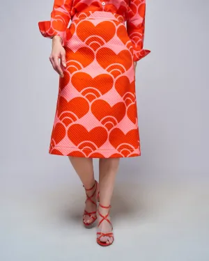 skirt - persimmon