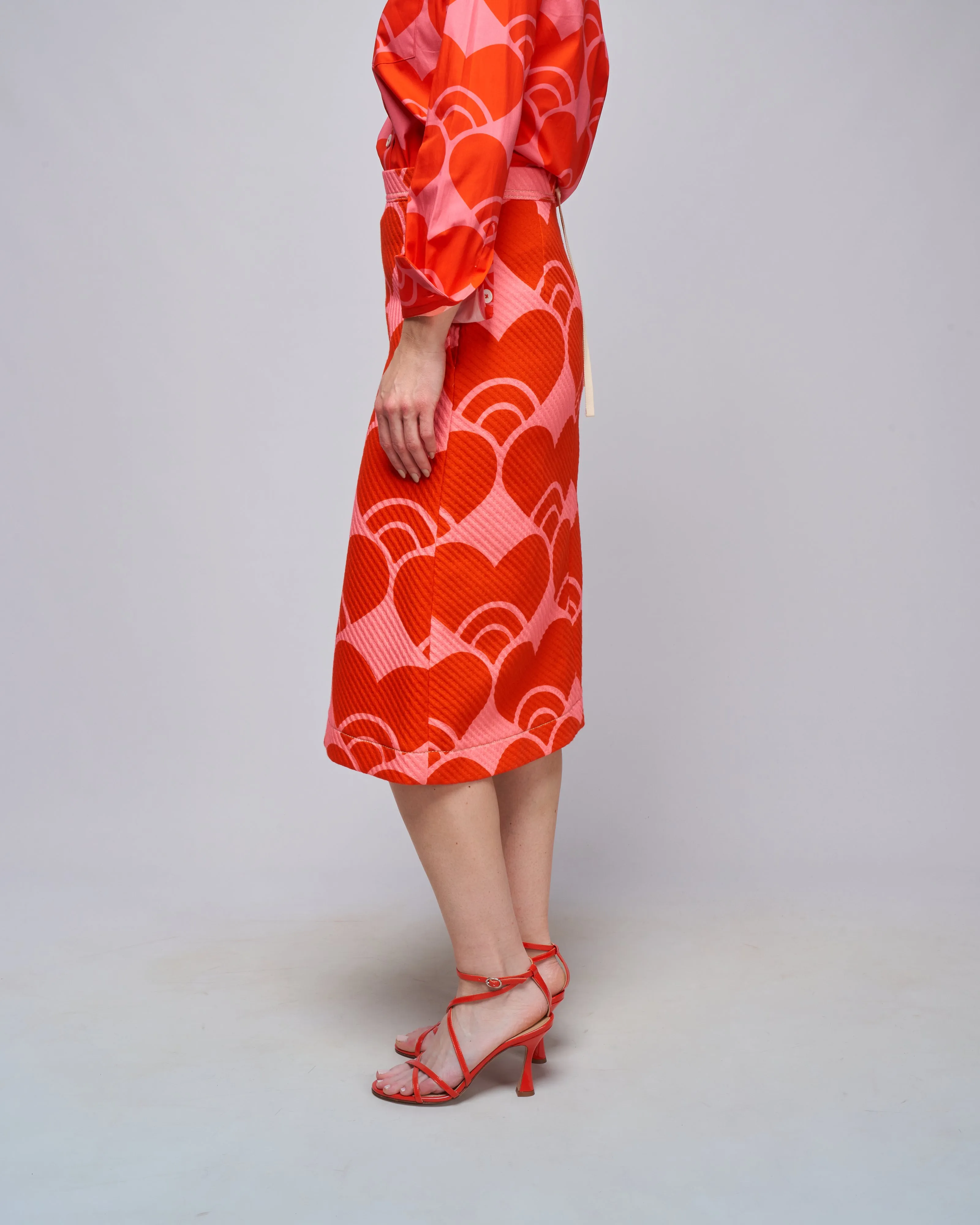 skirt - persimmon