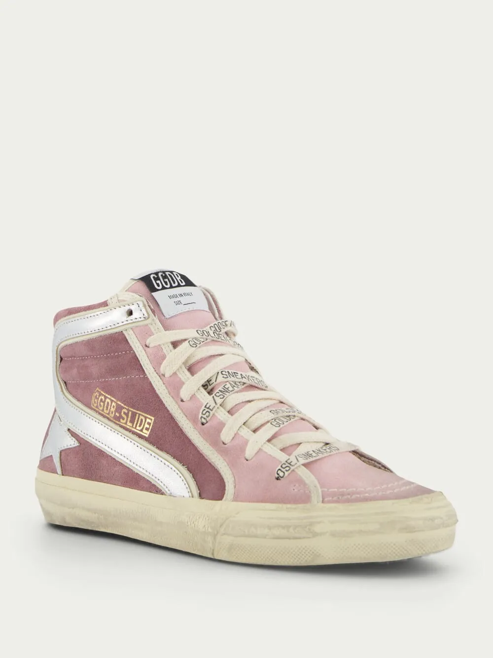 Slide High-Top Suede Sneakers