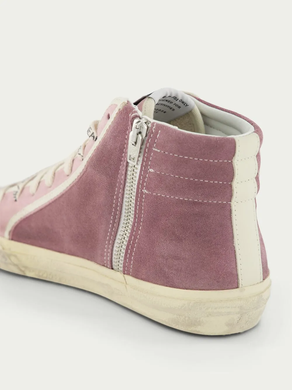 Slide High-Top Suede Sneakers