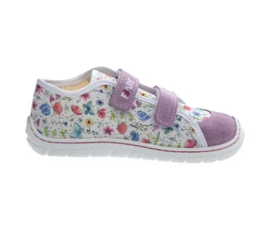 Sneakers tessuto a fiori