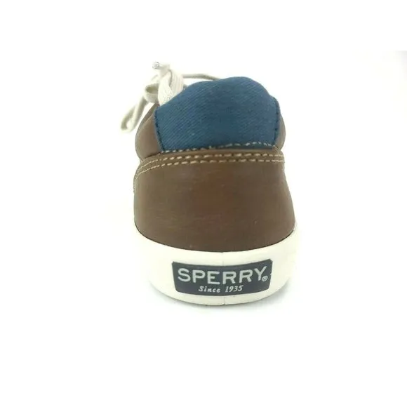 SPERRY BOYS TUCK LTT - DARK BROWN Size 4 M Lace Up