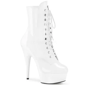 SS-DELIGHT-1020 Platform Ankle Boot | White Patent