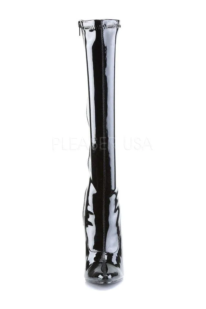 SS-DOMINA-2000 Knee Boot  | Black Patent