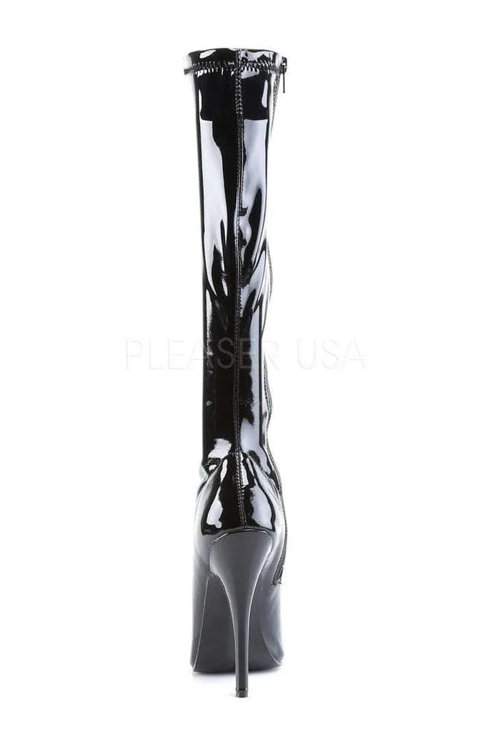 SS-DOMINA-2000 Knee Boot  | Black Patent