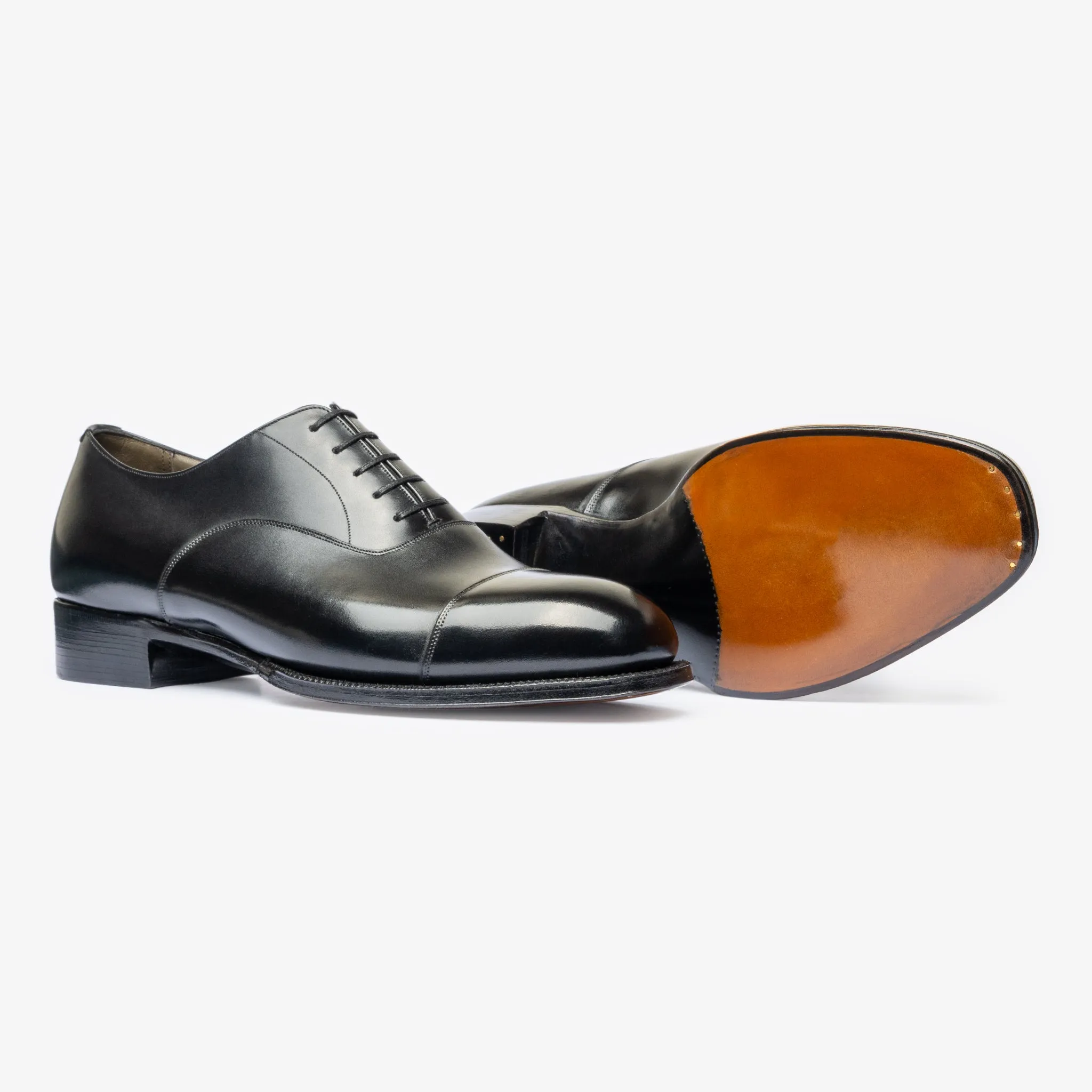 Straight Tip Oxford - Black - Char Last - Founders 25