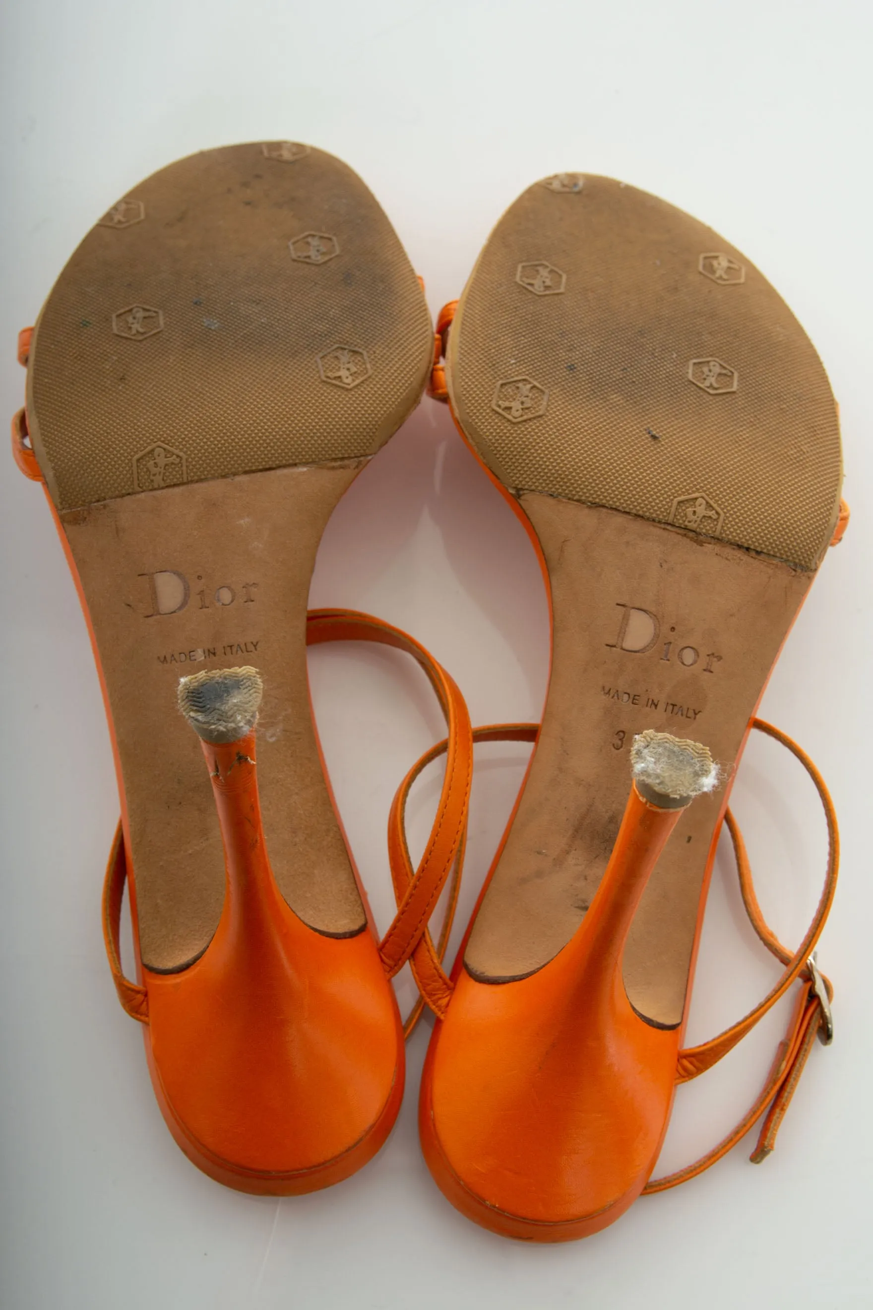 Strappy Logo Heels 37