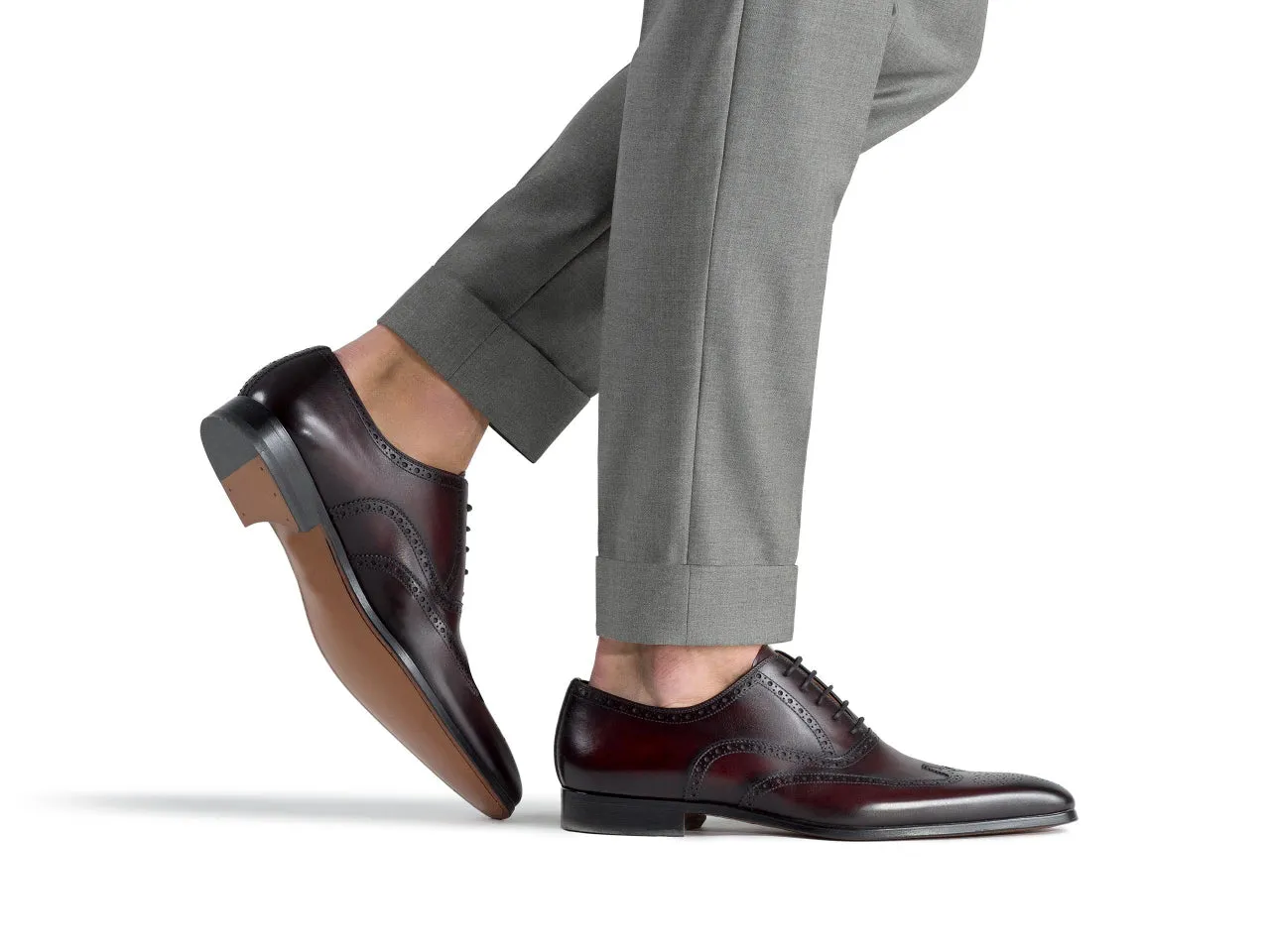 Stud Dark Brown Oxford Shoes