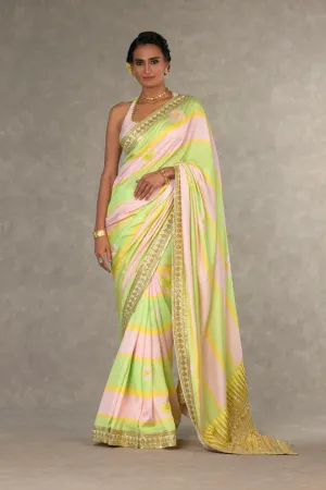 Summertime Sorbet Parijat Saree With Blouse Piece