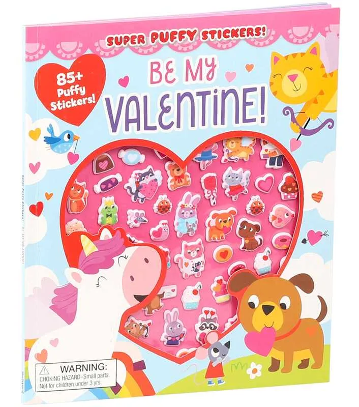 Super Puffy Stickers! Be My Valentine!