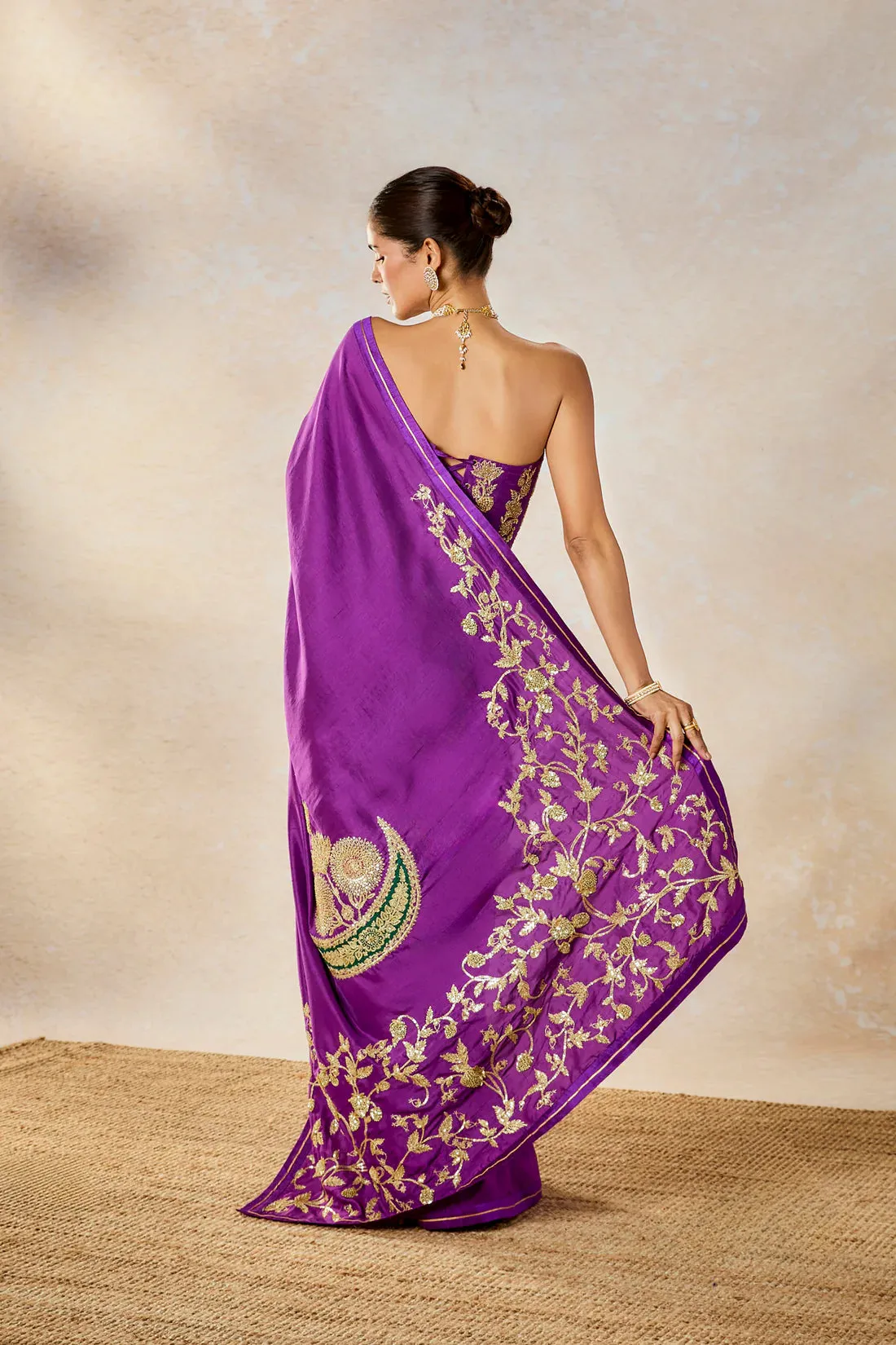 The Jamun Fizz Saree[without jacket]