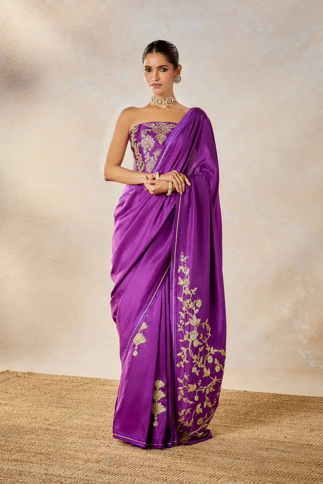 The Jamun Fizz Saree[without jacket]