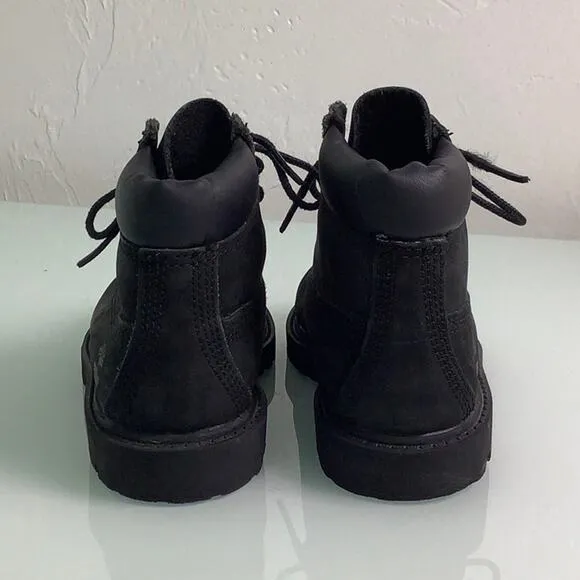 Timberland Classic Premium 6” waterproof black boot toddler unisex size 9 EUC