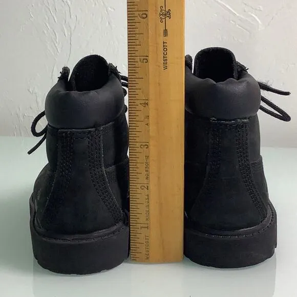 Timberland Classic Premium 6” waterproof black boot toddler unisex size 9 EUC