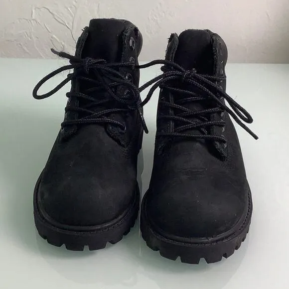 Timberland Classic Premium 6” waterproof black boot toddler unisex size 9 EUC