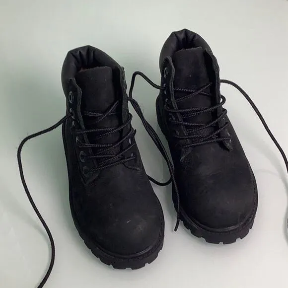 Timberland Classic Premium 6” waterproof black boot toddler unisex size 9 EUC