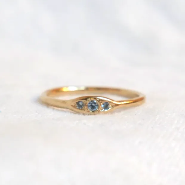 Trio Ring Montana Sapphire
