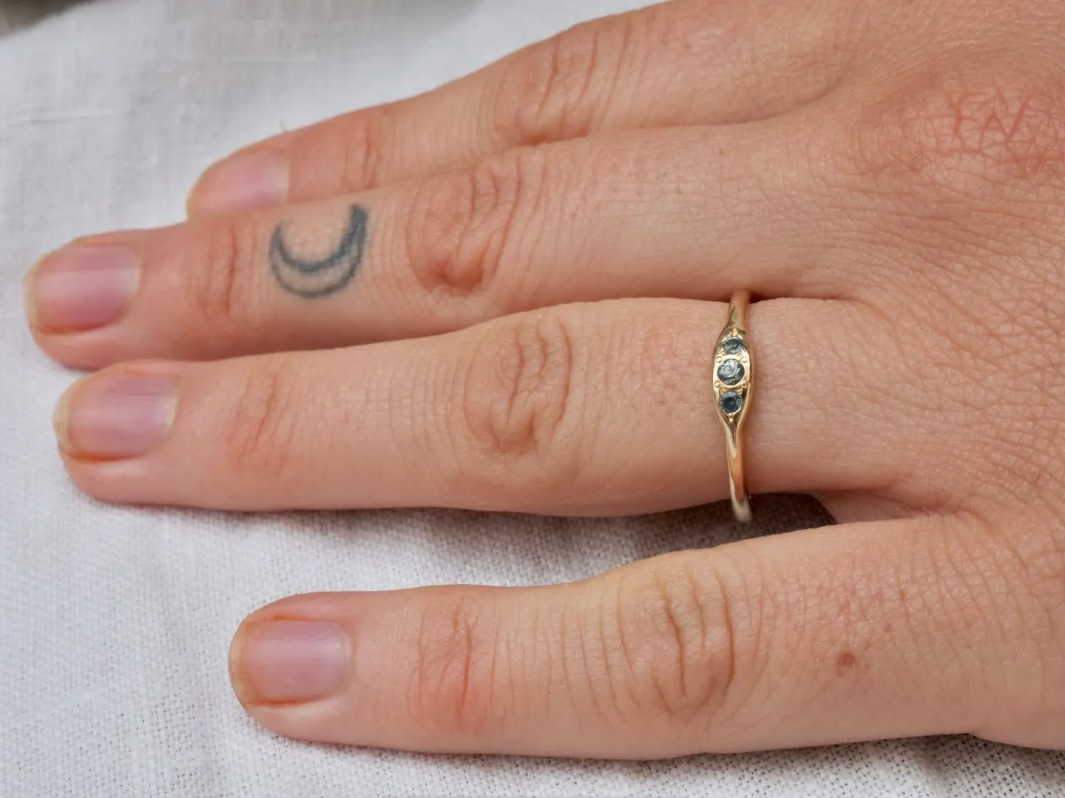 Trio Ring Montana Sapphire