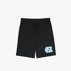 University Of North Carolina Tar Heels NCAA Raw Edge Fleece Shorts - Black