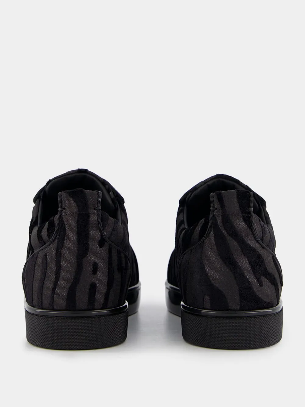 Velvet Zebra Low-Top Sneakers