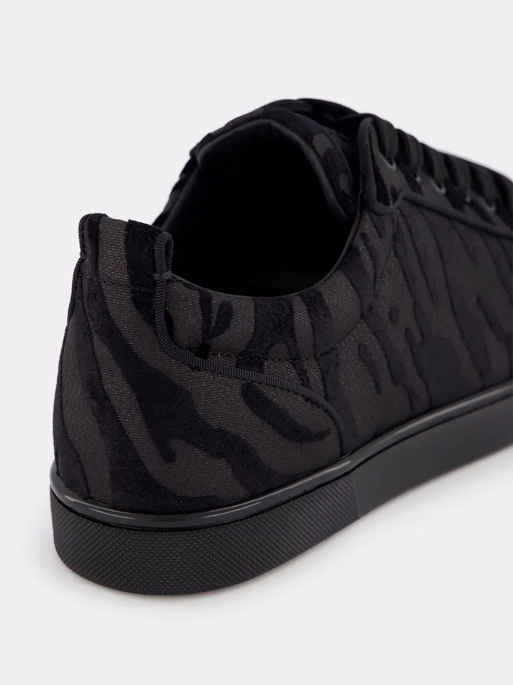 Velvet Zebra Low-Top Sneakers