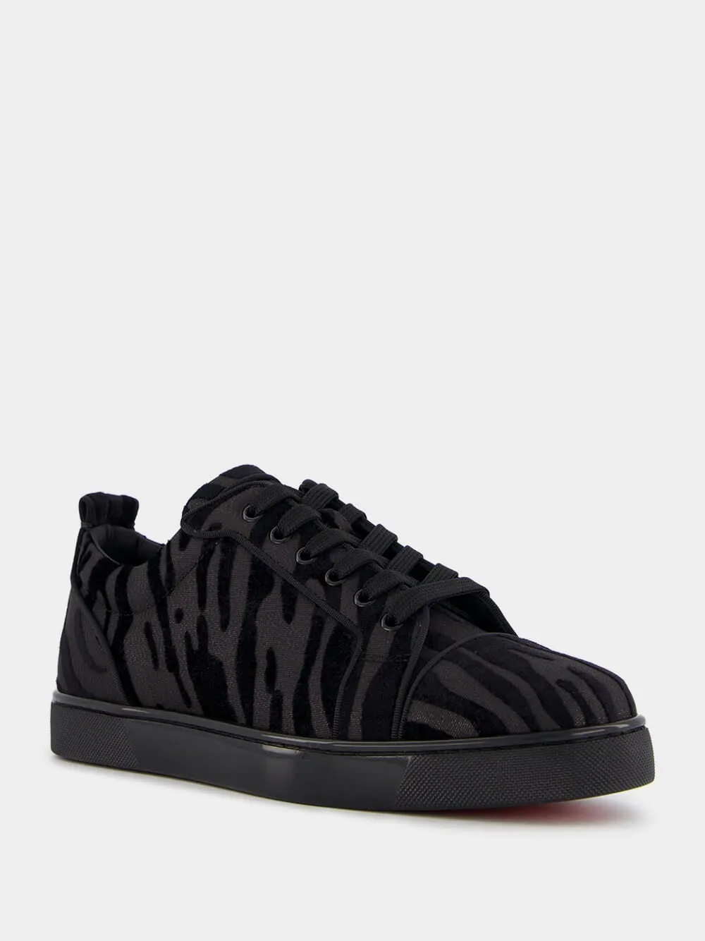 Velvet Zebra Low-Top Sneakers