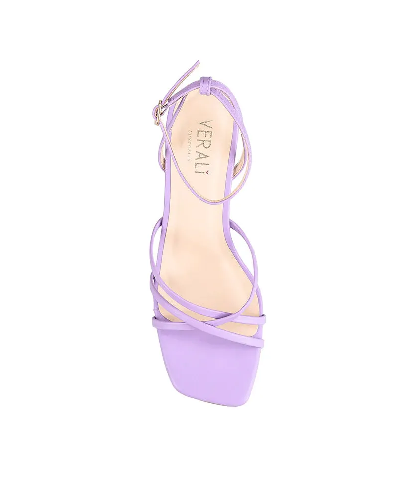 Verali Nakita Violet Strappy Block Heels