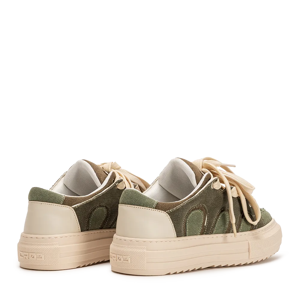 VYBE – Green Canvas Chunky Sneakers