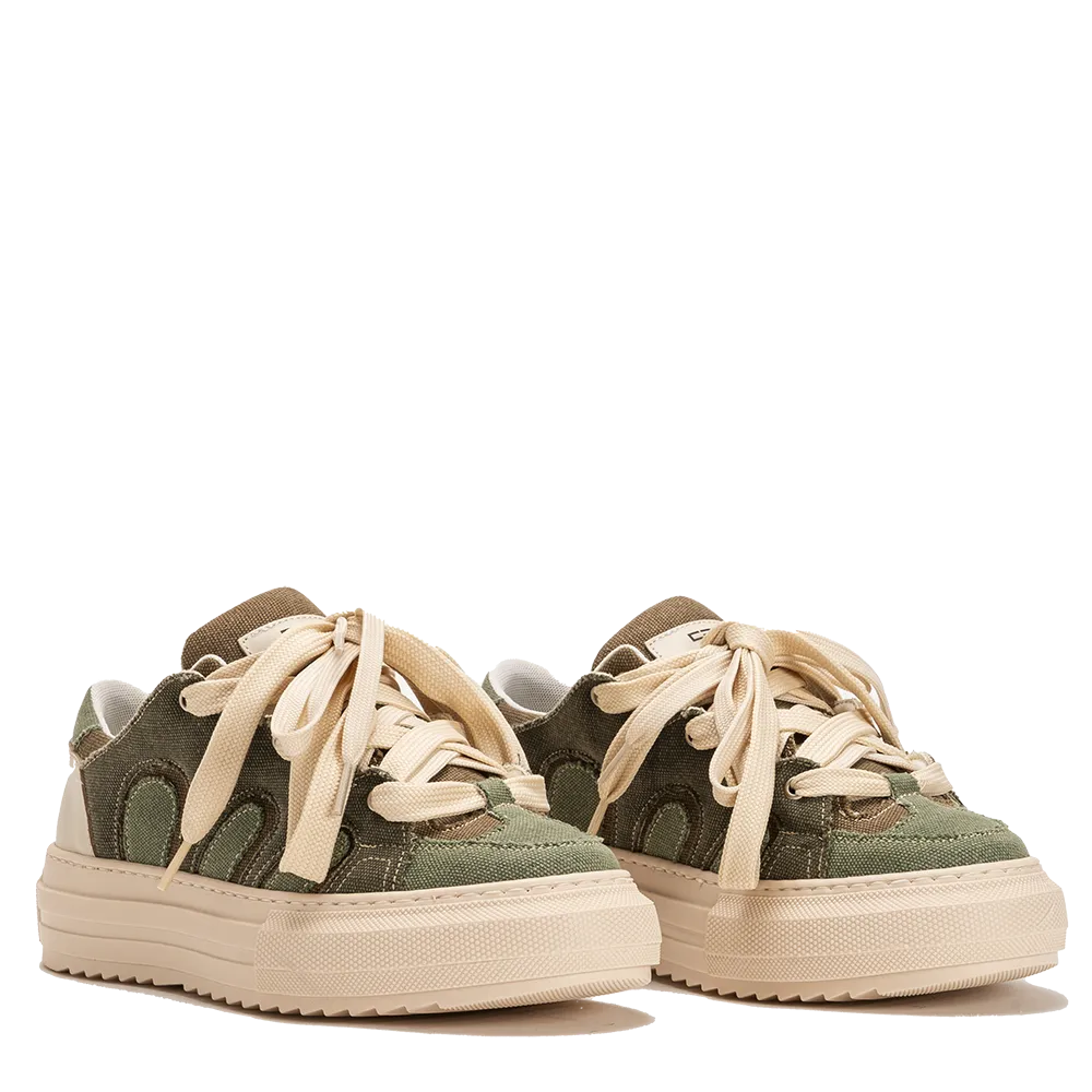 VYBE – Green Canvas Chunky Sneakers