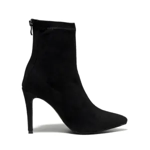 Women's Black Closed Toe High Heel Dance Boots