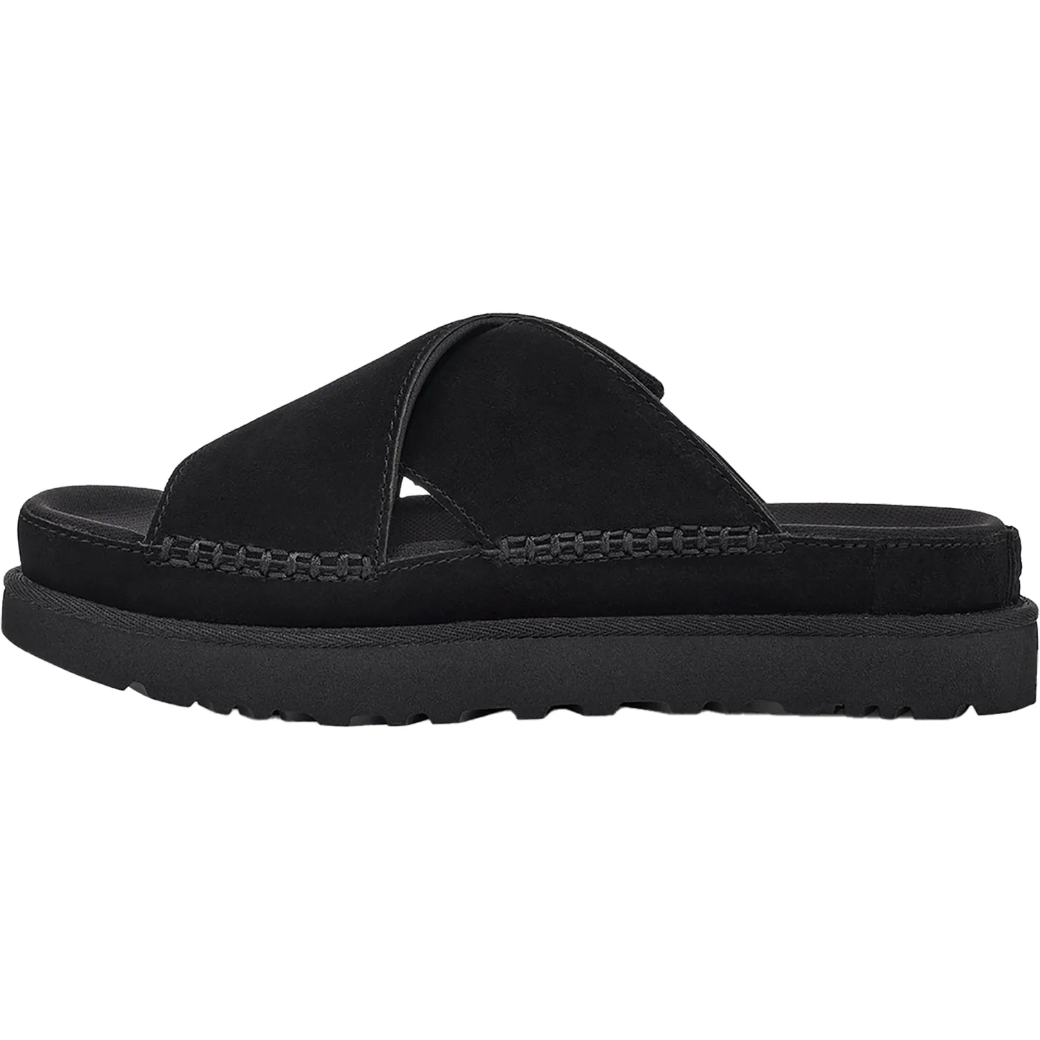 Women's UGG Goldenstar Cross Slide Black