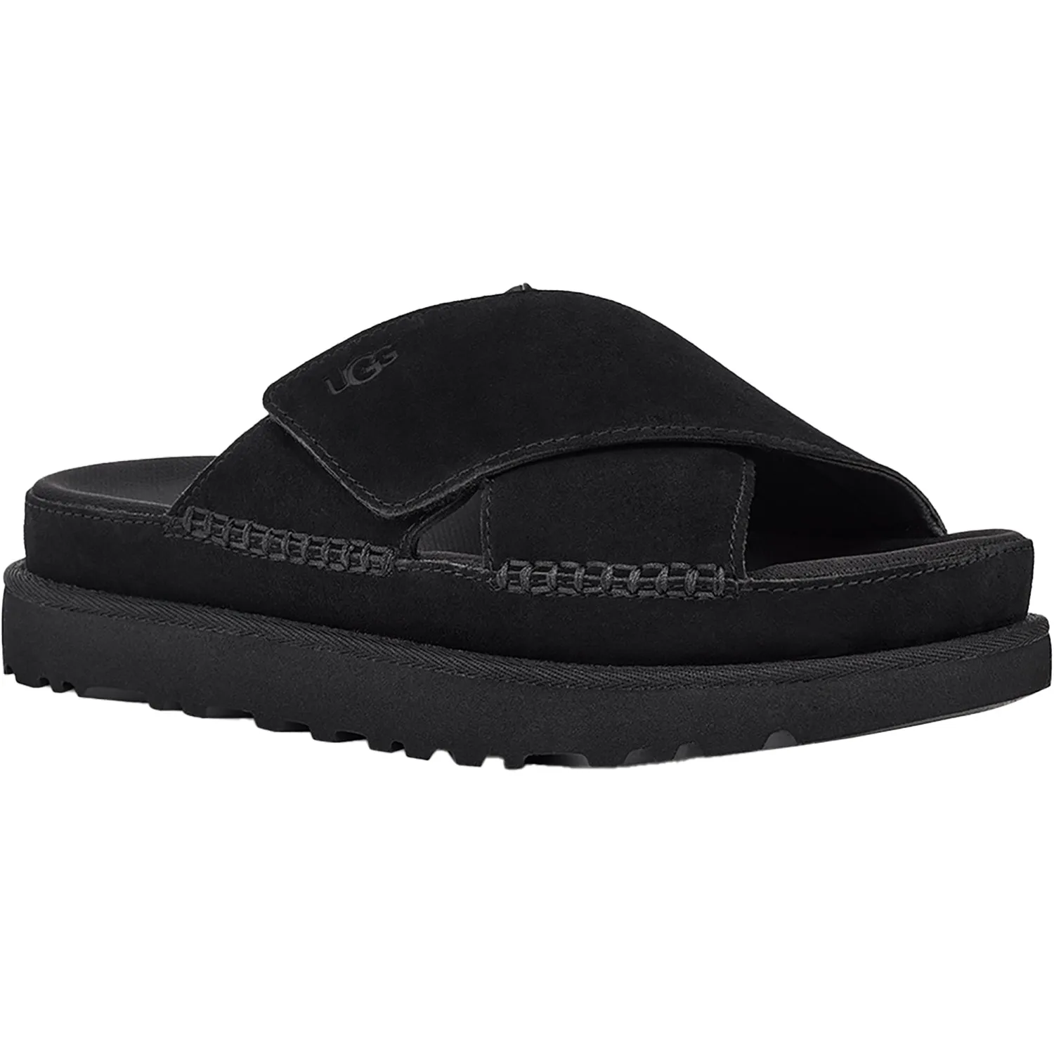 Women's UGG Goldenstar Cross Slide Black